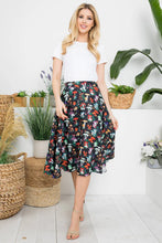 Maitake Garden Mushroom Print Swing Skirt