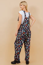 Shroomie Colorful Garden Mushroom Print Corduroy Overall