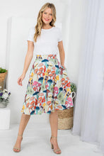 Truffle White Multi Mushroom Print Swing Skirt