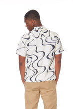 Miguel White Printed Woven Short Sleeve Shirt