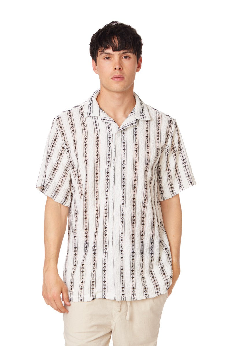 Tyler White Textured Short Sleeve Shirt