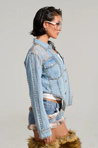 Giselle Cowgirls Bling Denim Jacket