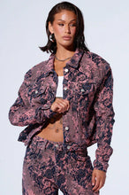 Kelly Distressed Pink Denim Jacket