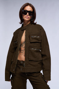 Claudia Olive Cargo Jacket