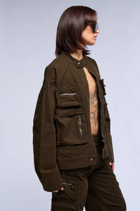 Claudia Olive Cargo Jacket