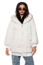 Kristen Plush Faux Fur Longline Hoodie