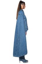 Brooklyn Blue Denim Maxi One Size Poncho