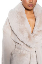 Hilda Beige Faux Fur Jacket