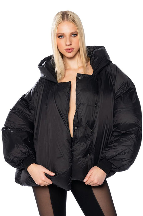 Amanda Ultra Oversized Black Puffer