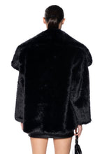 Griselda Classic Black Faux Fur Coat